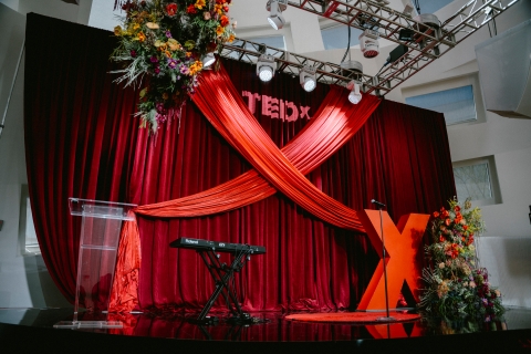 tedx stage red