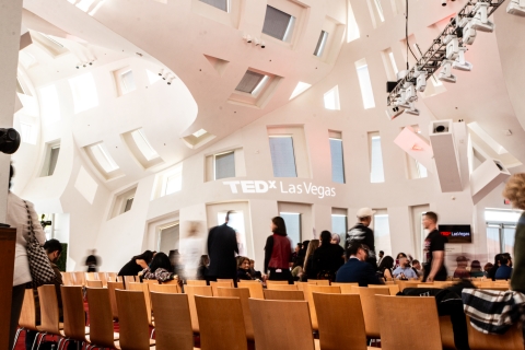 TEDx las vegas stage white