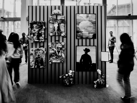 art at front entrance